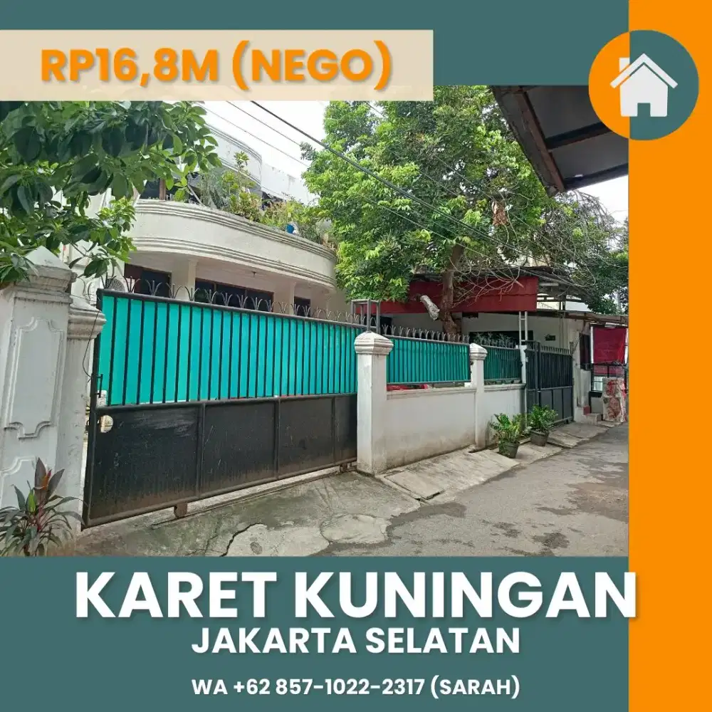 JUAL CEPAT RUMAH KOST-KOSTAN DI KAWASAN SEGITIGA EMAS KARET KUNINGAN