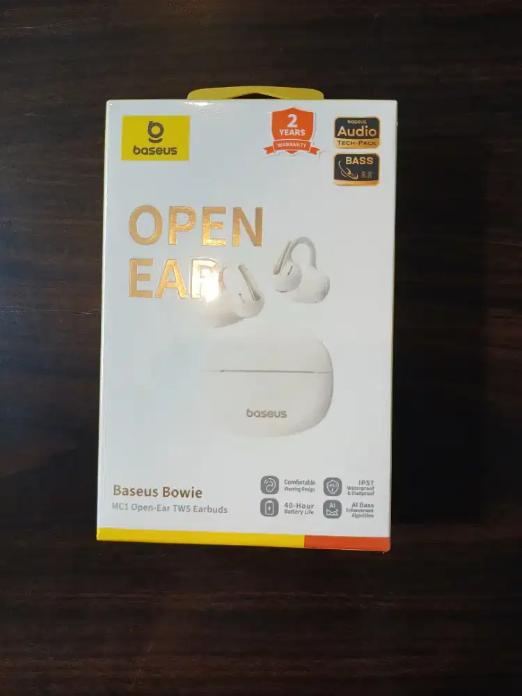Baseus Bowie MC1 Open Ear TWS Ear Clip Headset Anting Bluetooth OWS