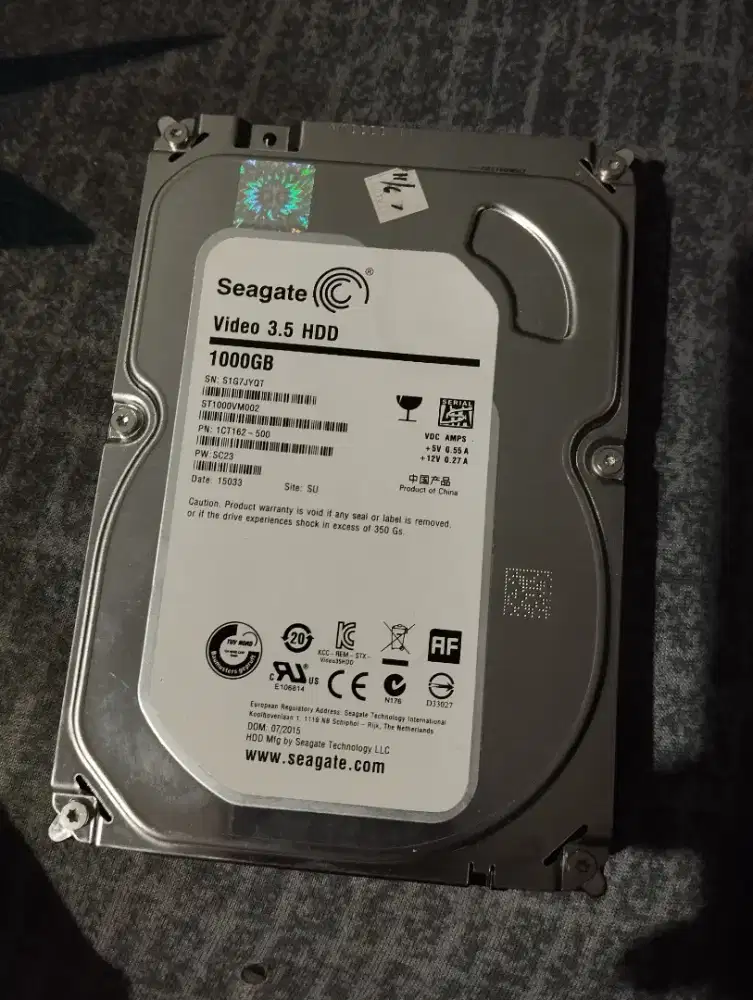 Hard disk HDD Seagate video CCTV 1 TB 1000 GB