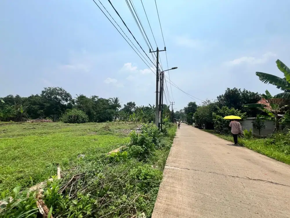 Kavling jalan cor 5M, lokasi strategis dekat dengan stasiun Jatake