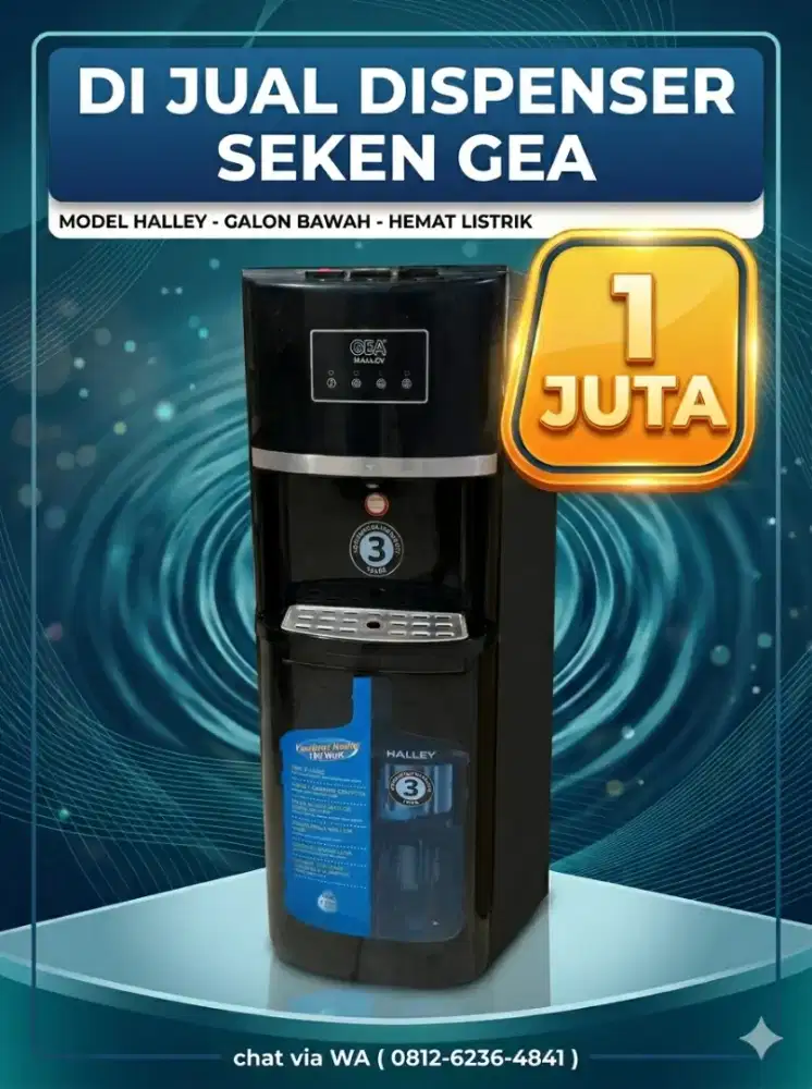 Di jual dispenser seken merk gea galon bawah bisa panas dan dingin