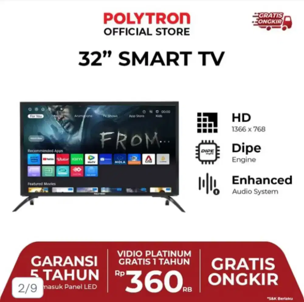 Polytron 32 inch smart rv
