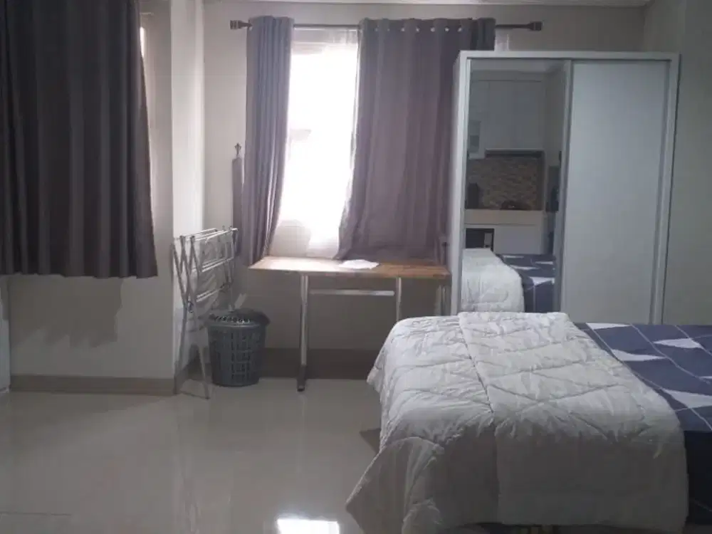 Apartemen Studio Full Furnished View bagus Cocok untuk Urusan Bisnis