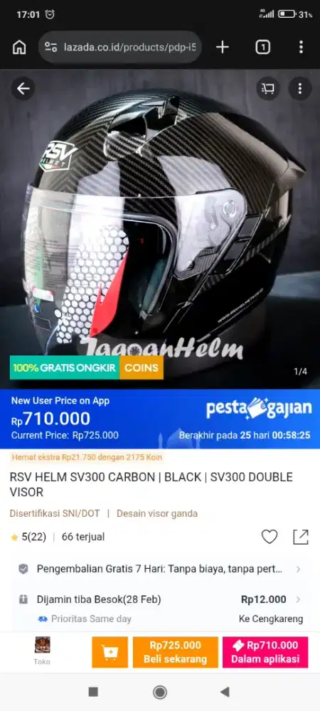 helm RSV sv300 carbon
