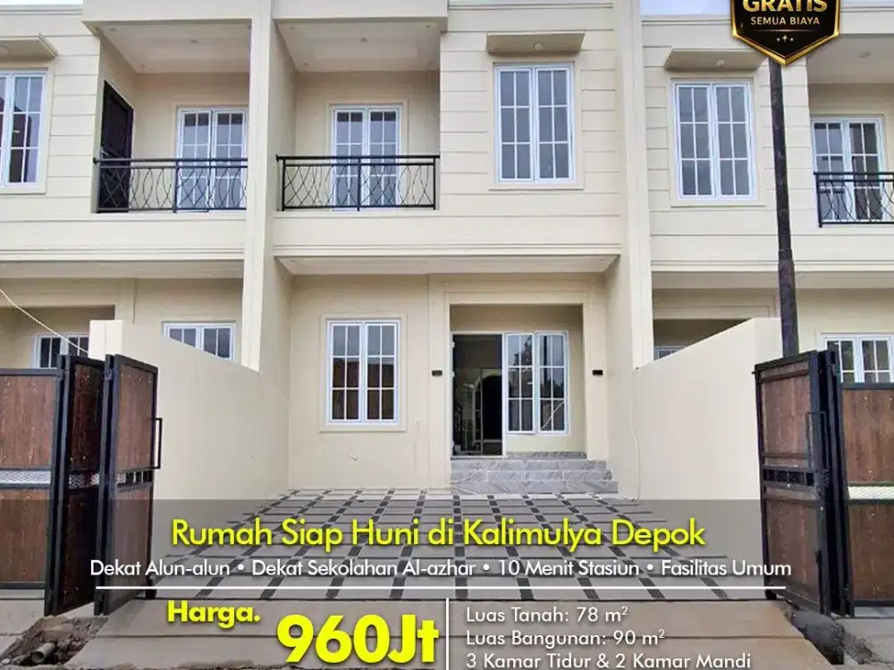 Cluster Hills 2 Lantai – Lokasi Strategis di Depok!