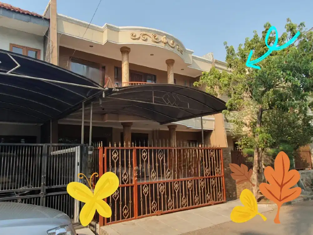 Rumah desain klasik di Gading Kirana Barat, Kelapa Gading. 9x17. Rapih. Terawat. Tersewa sampai mid May 2026