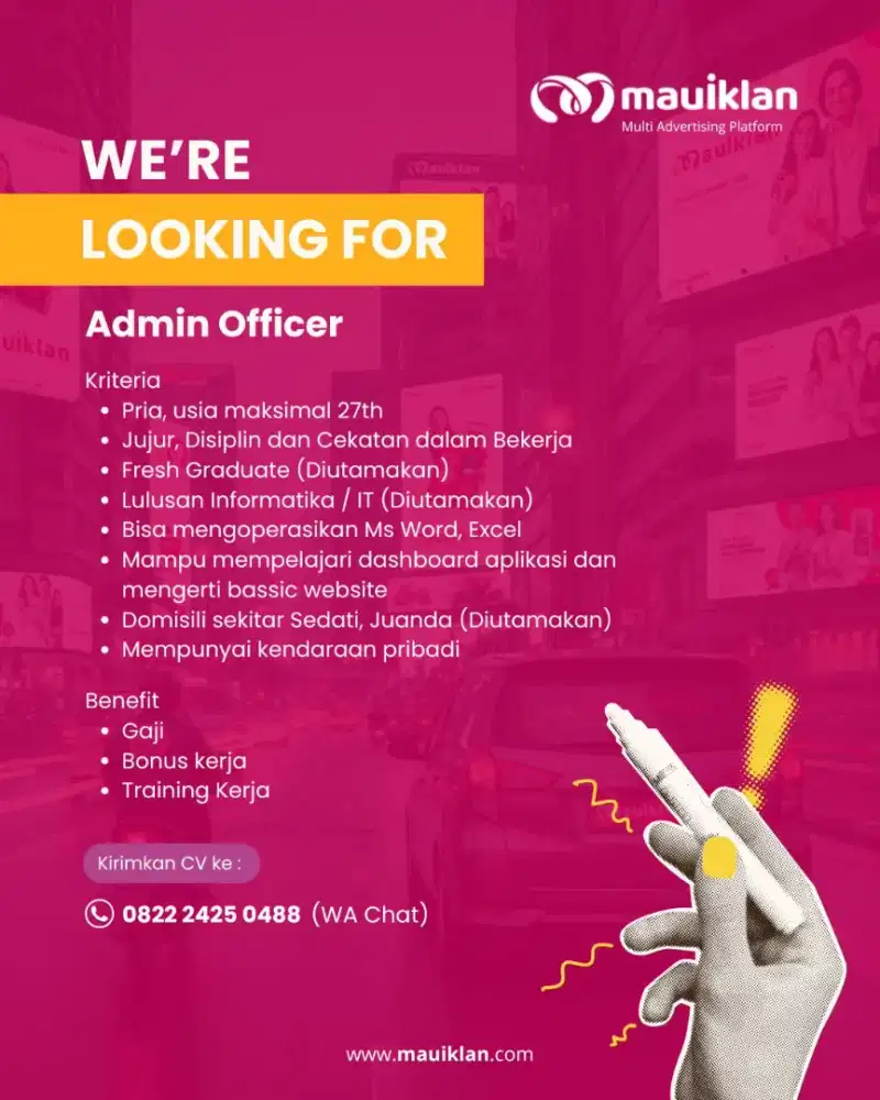 Lowongan Kerja Admin