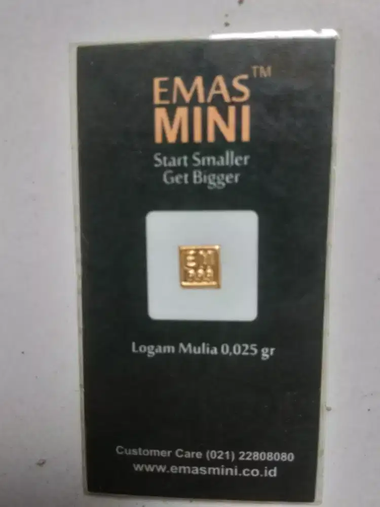 Emas Mini gramasi 0.025 gram