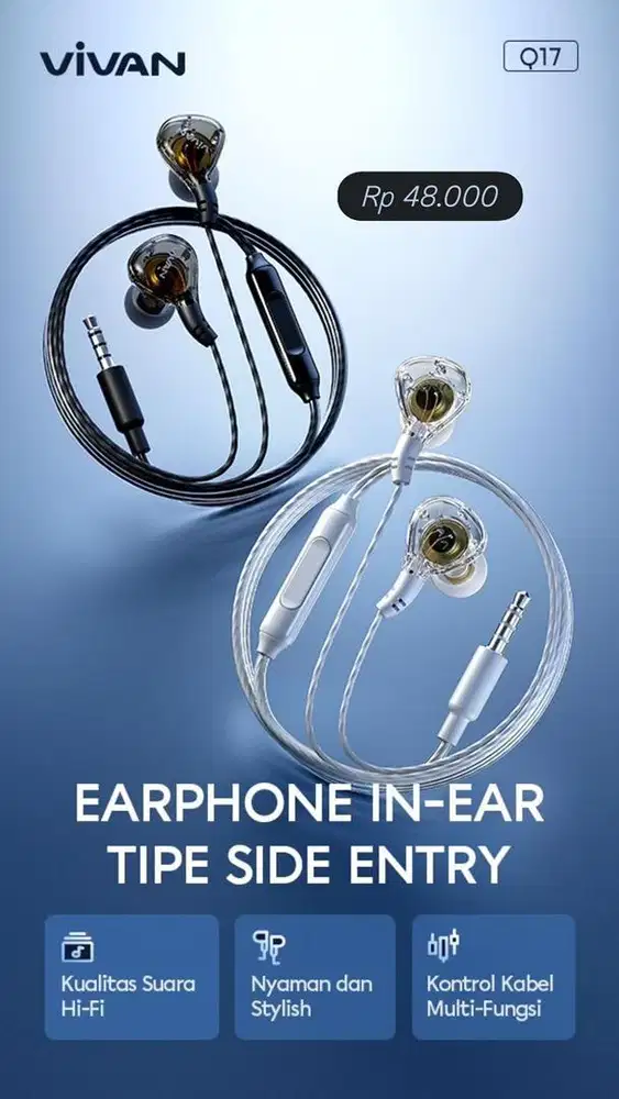 Earphone Vivan Q17