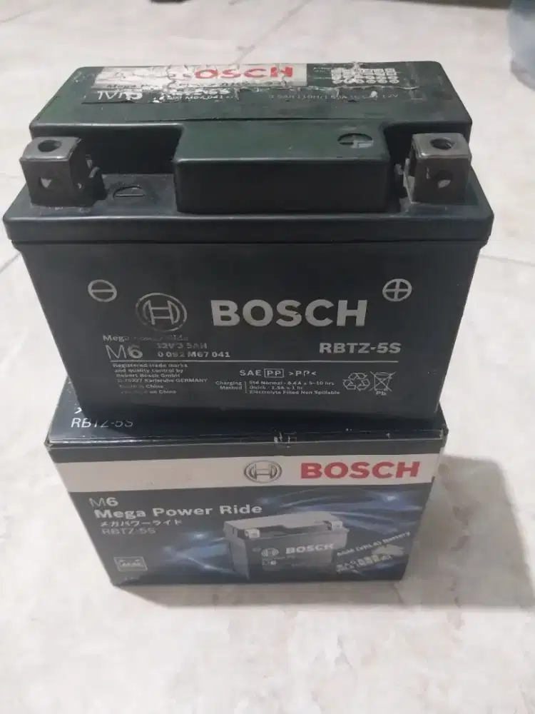 Aki kering Bosch RBTZ-5S utk motor Mio J, Fino, X-ride, Jupiter, Byson
