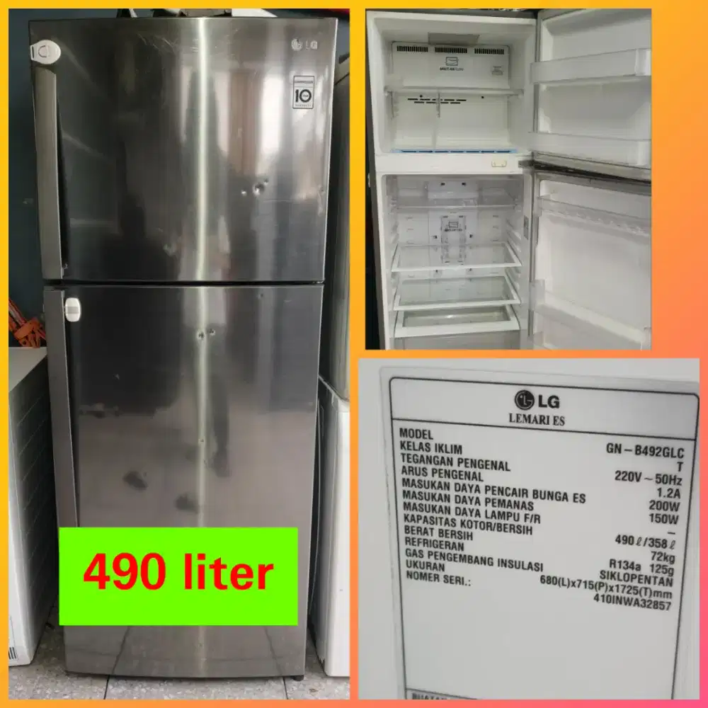 Kulkas LG jumbo 490 L normal