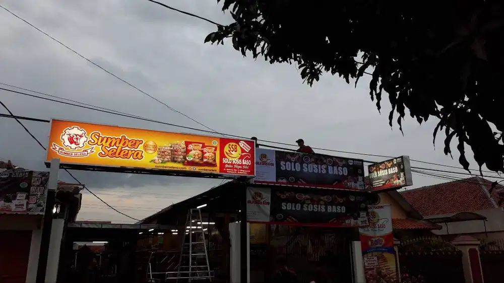 Neonbox, Papannama, Neon sign, reklame Huruf timbul LED & kaca film
