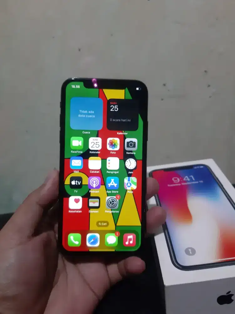 Iphone x 64gb fullset all operator