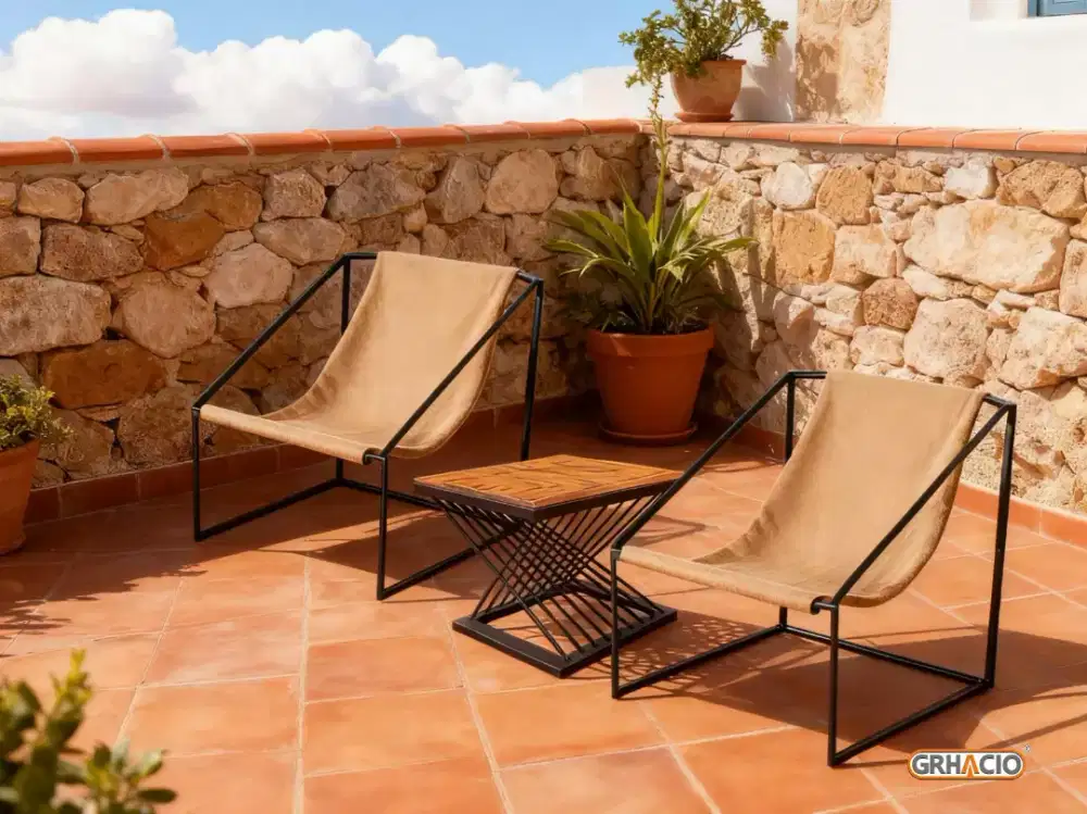 BANGKU & MEJA TERAS OUTDOOR ESTETIK