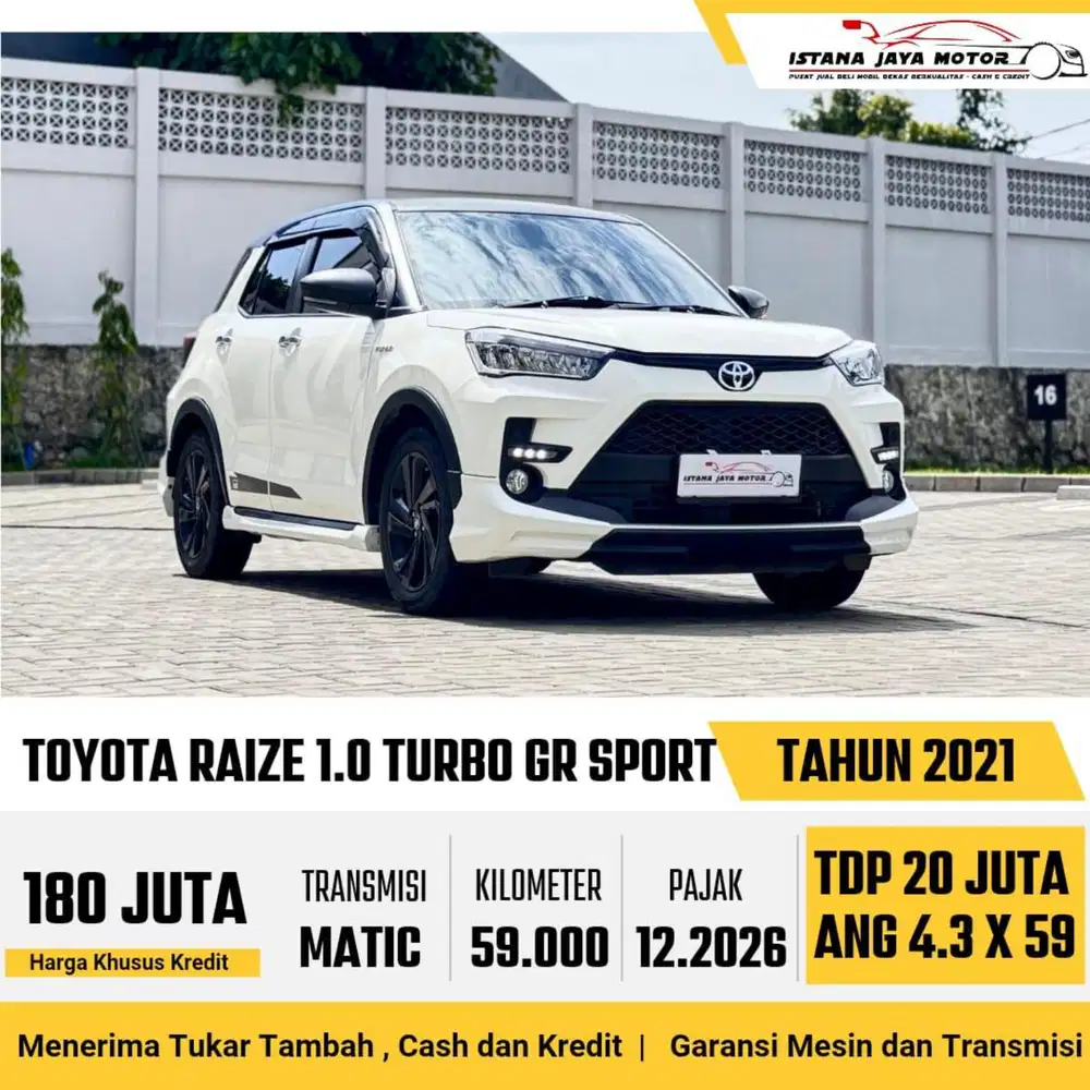 Toyota Raize 1.0 T GR sport AT 2021