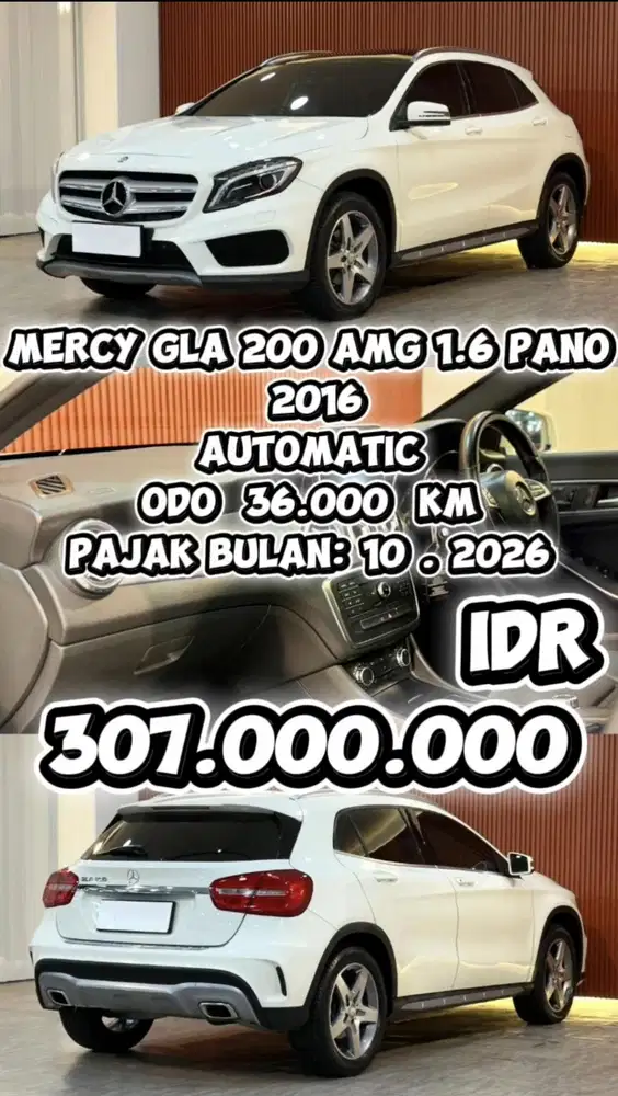 MERCEDES-BENZ MERCY GLA 200 AMG 1.8 PANORAMIC 2016