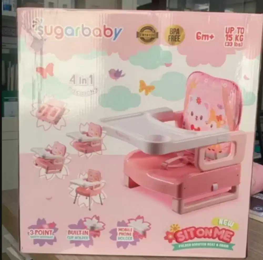 SUGAR BABY kursi makan MPasi 4in1
