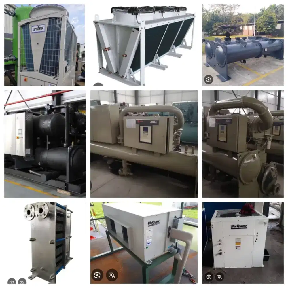 KAMI JUAL ANEKA SPAREPARTS, CHILLER BARU & BEKAS, PABRIK GEDUNG