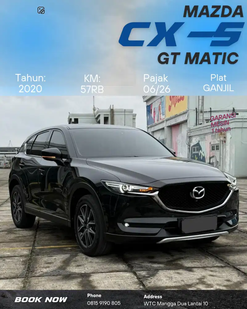 Mazda CX-5 GT 2.5 matic tahun 2020 Hitam