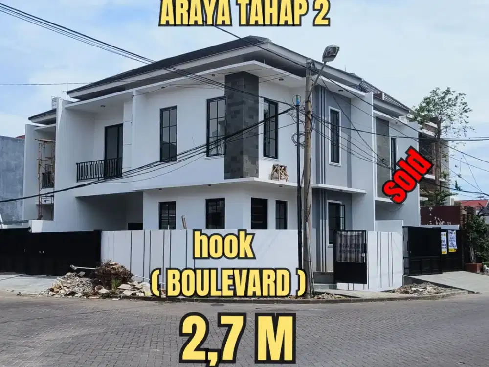 ‼️BARU GRESS‼️ RUMAH HOOK GALAXY BUMI PERMAI ARAYA TAHAP 2, SEMOLOWARU SUKOLILO SURABAYA TIMUR