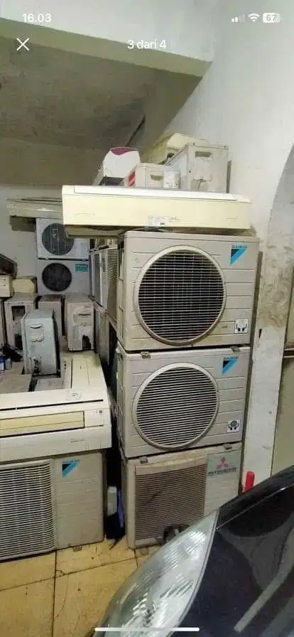Terima ac bekas rusak dll