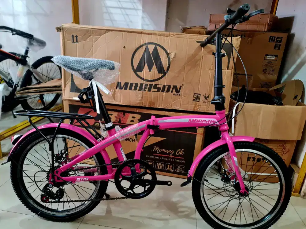 SEPEDA LIPAT 20 MORISON BY PACIFIC MEMILIKI GIGI 7 SPEED & REM CAKRAM