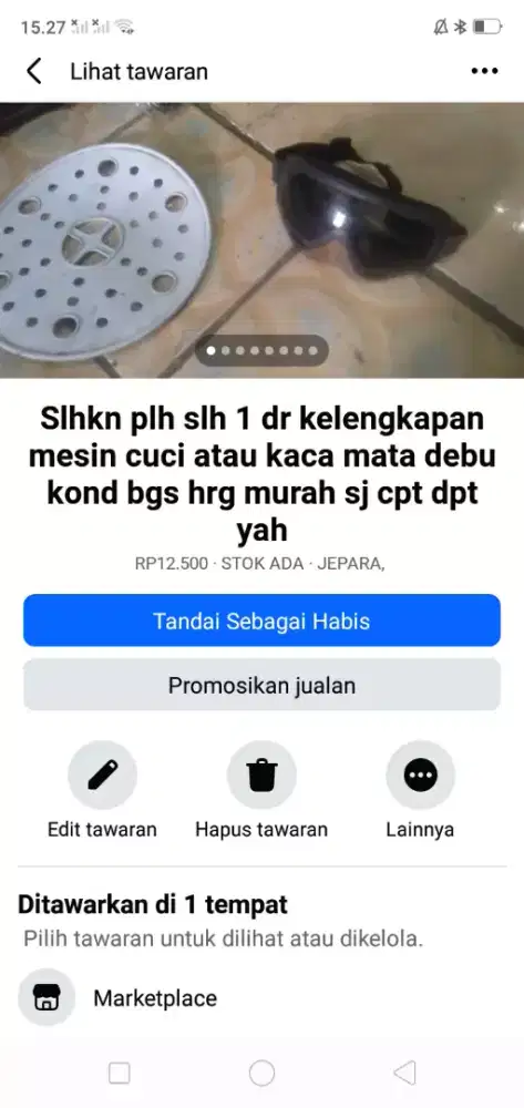 Slhkn plh slh 1 dr kelengkapan mesin cuci atau sblh nya hrg murah sj
