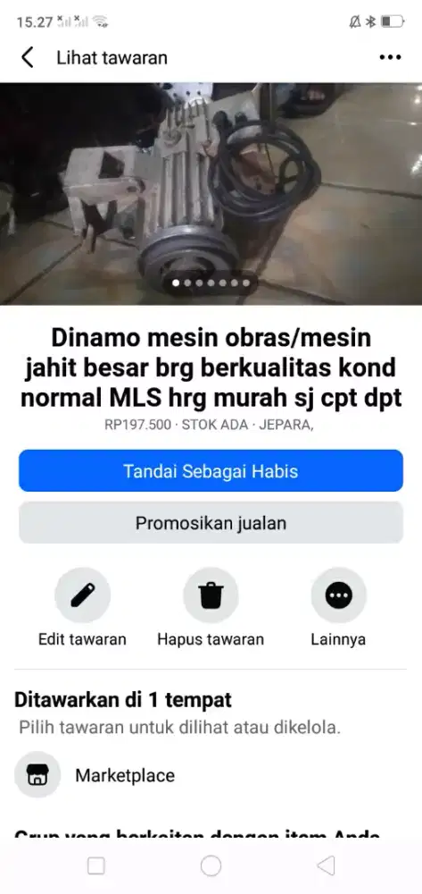 Dinamo mesin obral berkualitas kond normal hrg murah sj cpt dpt