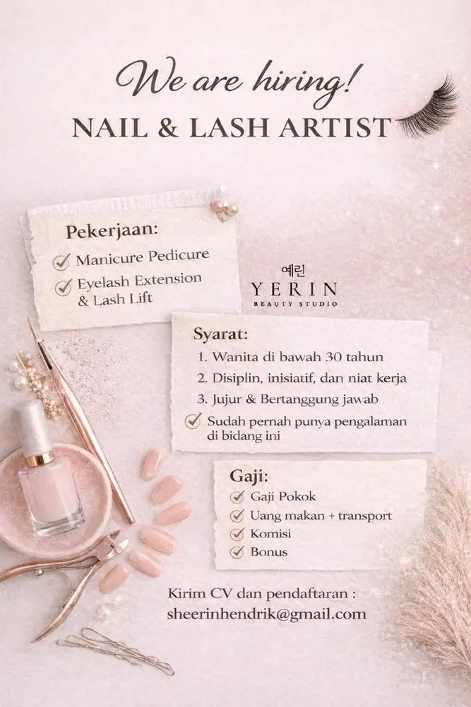 Beautician (lash and nail)