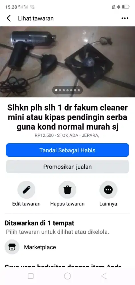 Slhkn plh slh 1 dr fakum mini atau kipas pendingin serba guna kond hdp