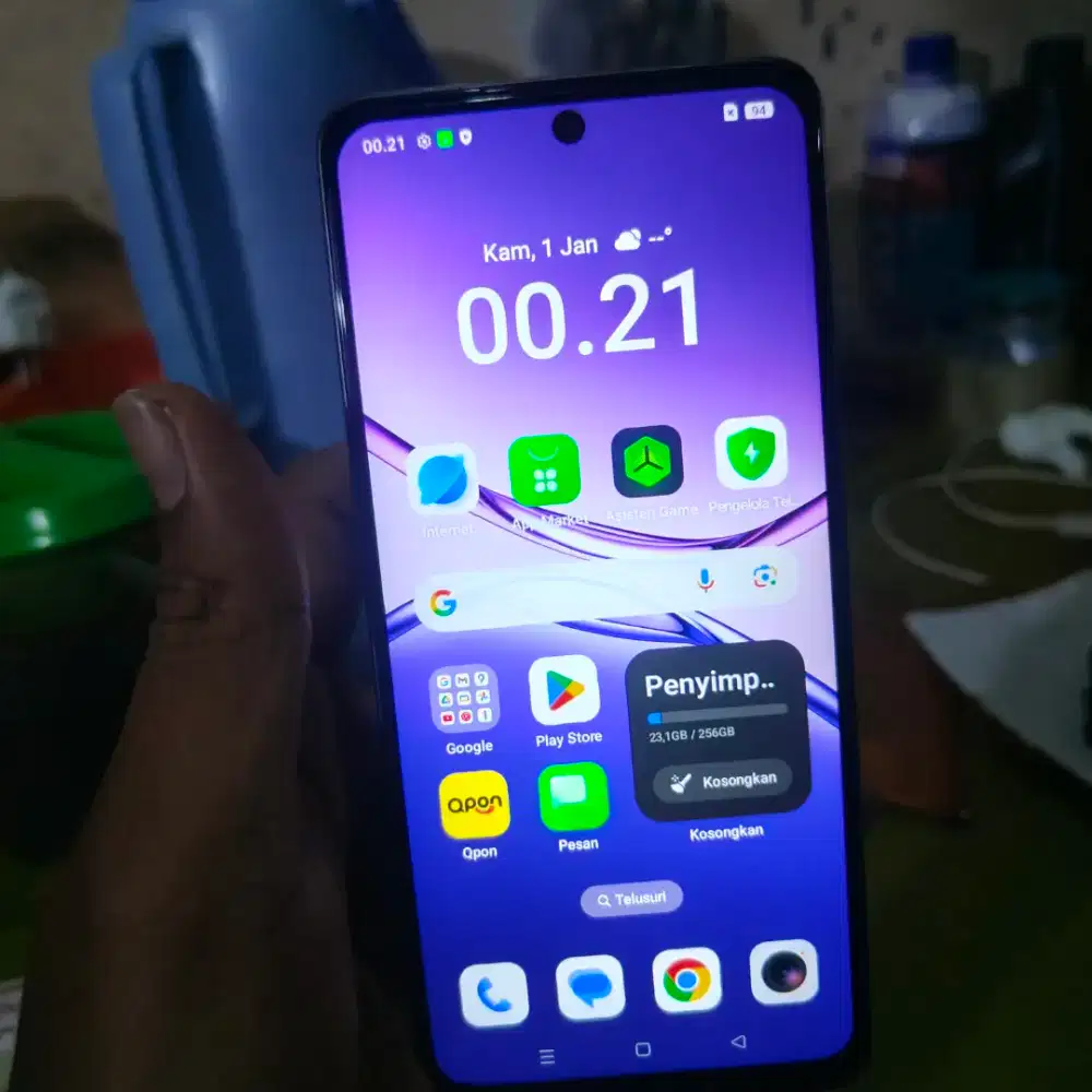 oppo a5 pro 5g 256gb brown hape charger