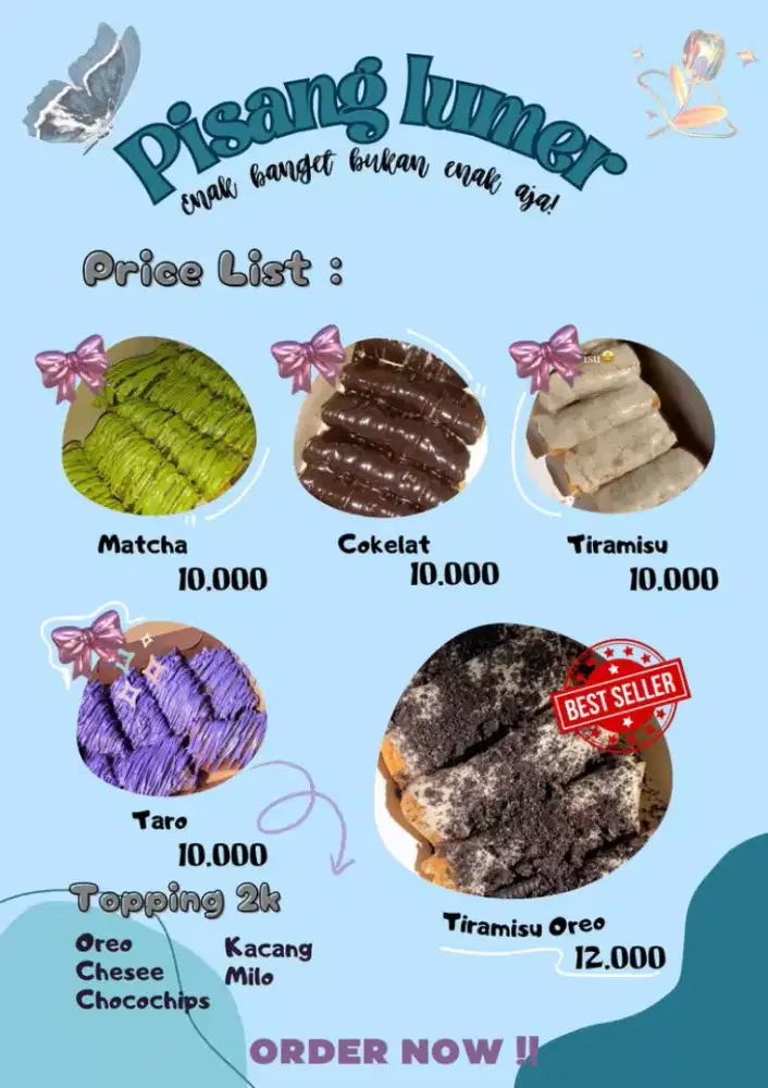 Pisang Lumer Varian Rasa