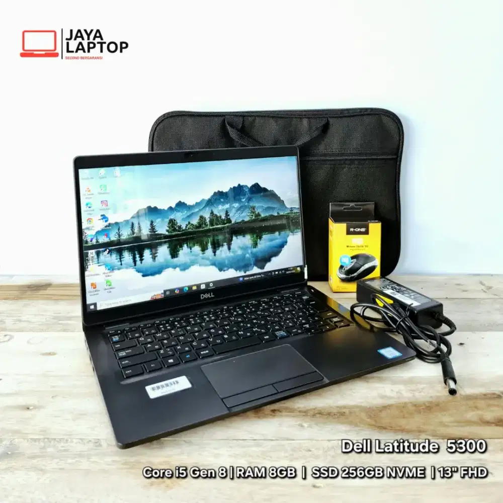 Dell Latitude 5300 Core i5 Gen 8 RAM 8GB SSD 256GB Laptop Second Bekas