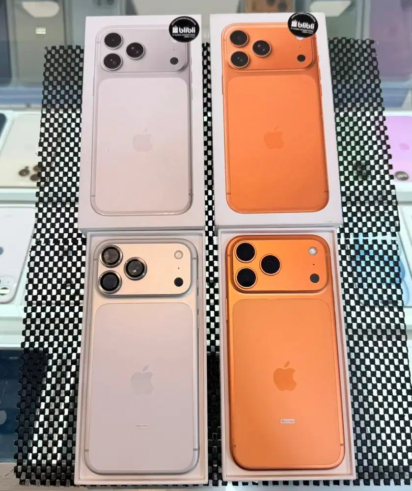 Iphone 17 pro max 256GB silver & orange garansi on