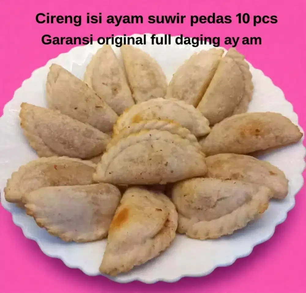 Cireng Frozen isi ayam suwir pedas isi 10pcs