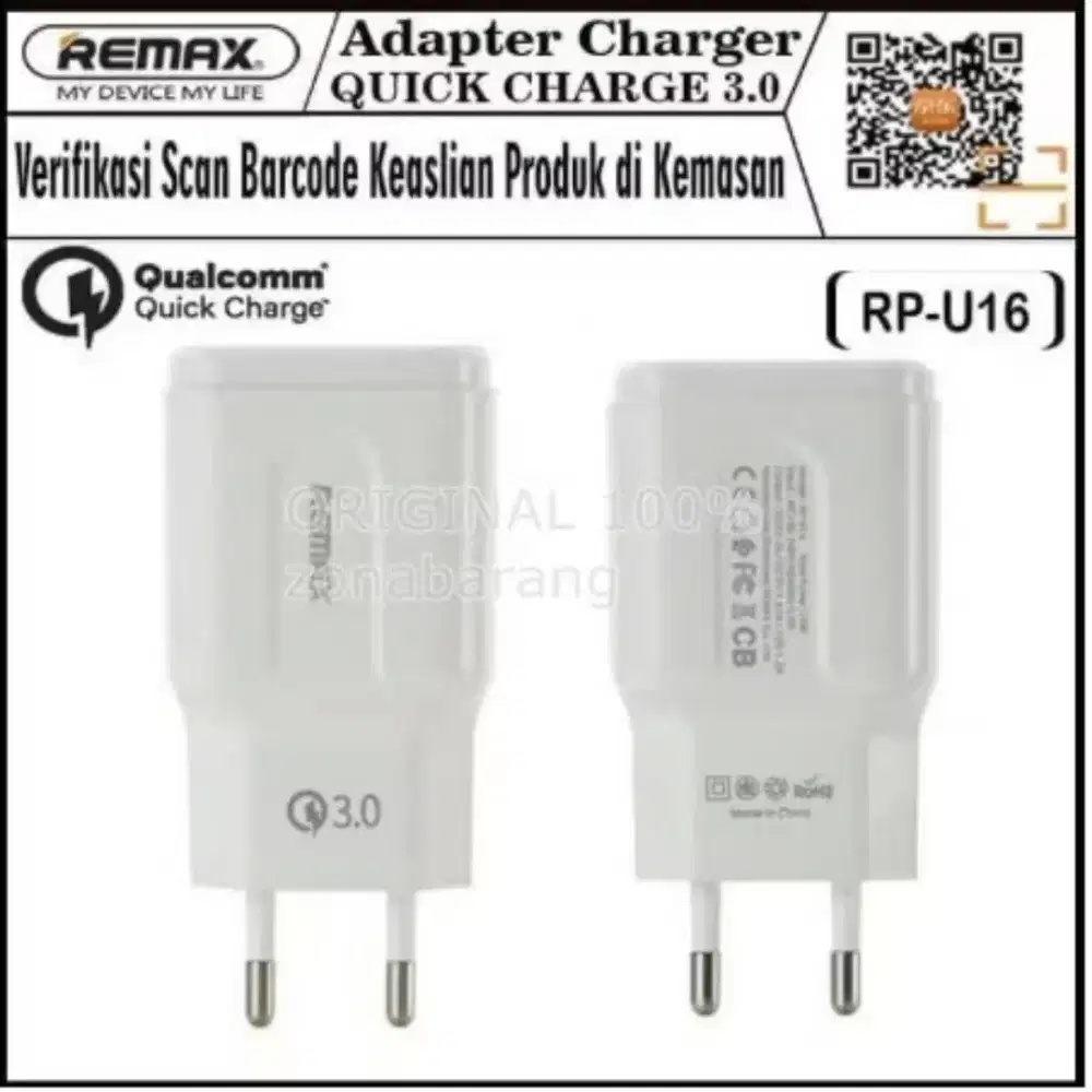 Kepala Charger / Adapter merek Remax