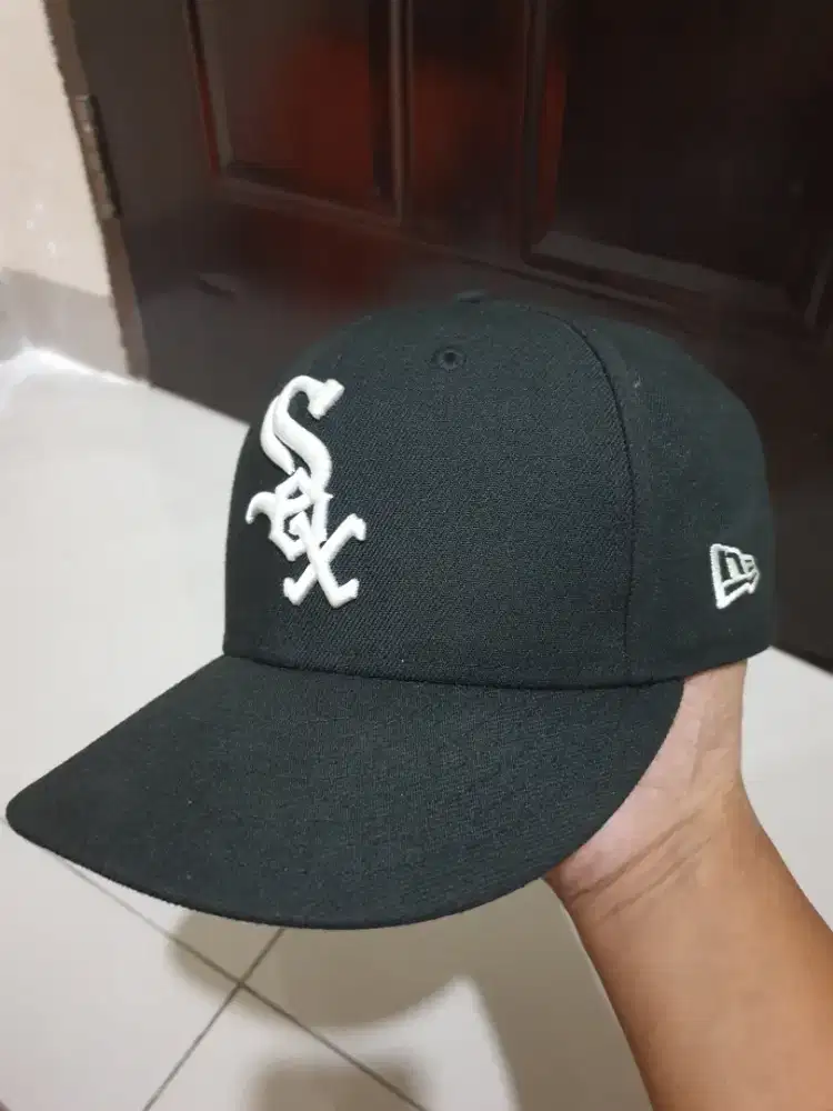 Topi MLB white sox newera 59fifty, original Beli di store newera