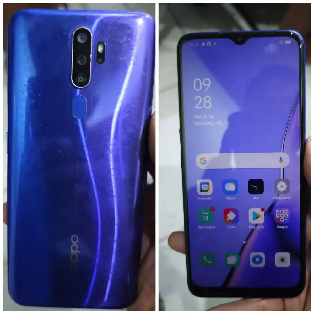 OPPO A9 2020 ram 8+5/128 mulus normal nominus nokendala