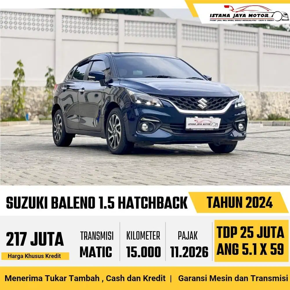 KM 15RB Suzuki Baleno HB 1.5 AT 2024 Biru