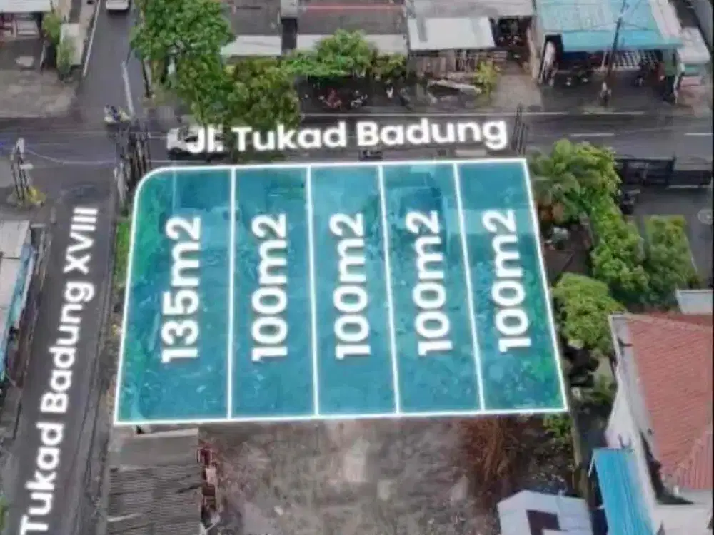 Tanah Cocok Untuk Ruko Di Jalan Utama Tukad Badung Renon Dkt Raya Puputan Batanghari Barito