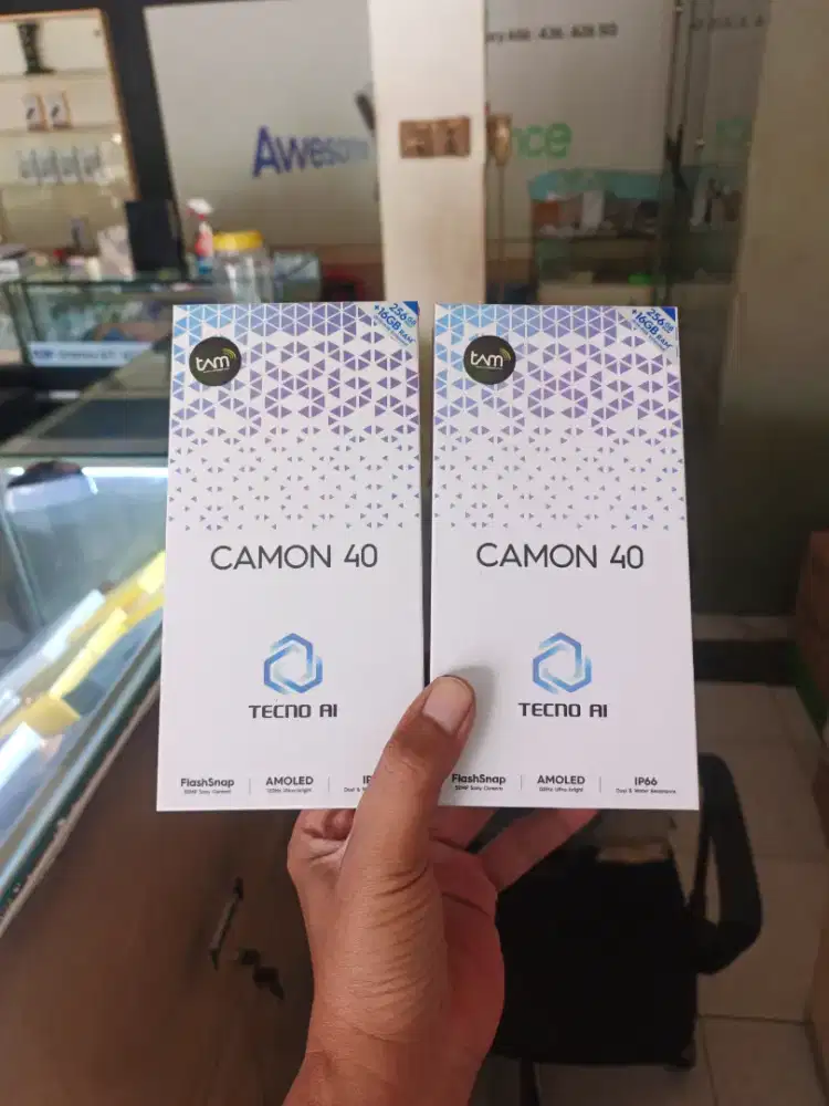 [ Fast respon WA ] Tecno Camon 40 8+8/256 Garansi resmi 1thn