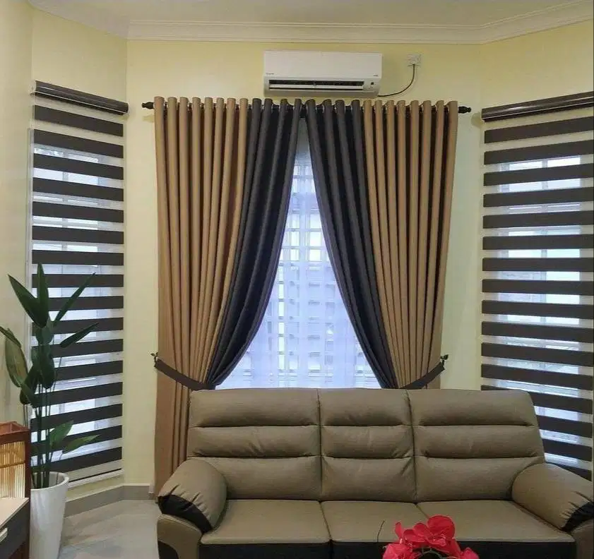 Pembuatan Gorden Blackout Pasang Skat Klinik Hordeng Gordyn Vitrase