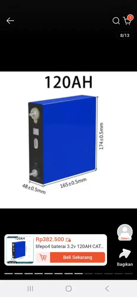 Batrai lifepo4 buat kebutuhan pju dan lain lain