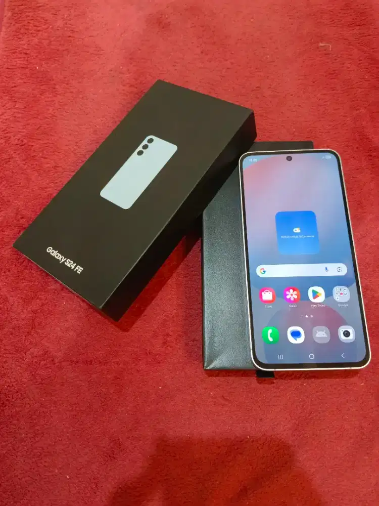 Samsung s24 fe 5G 8/256 resmi blue garansi mulus fullset ori
