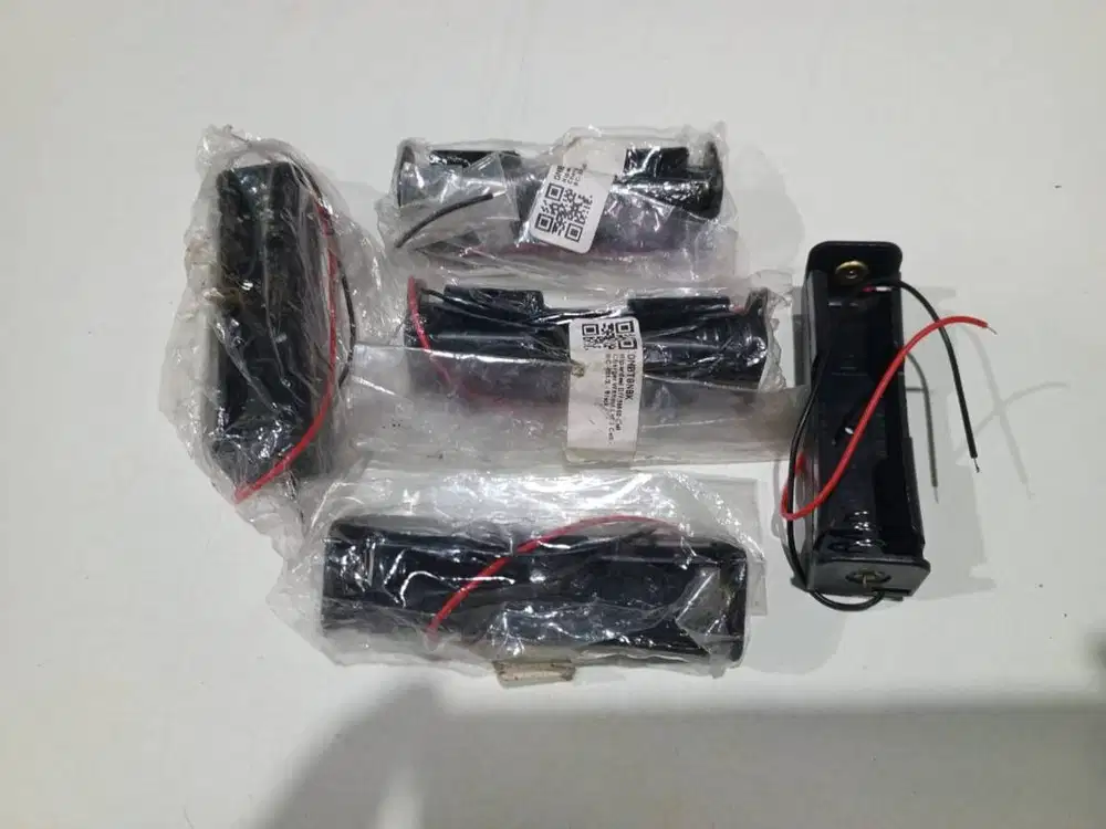 Tempat Dudukan Baterai Size AA 18650 1 Slot 5 Pcs