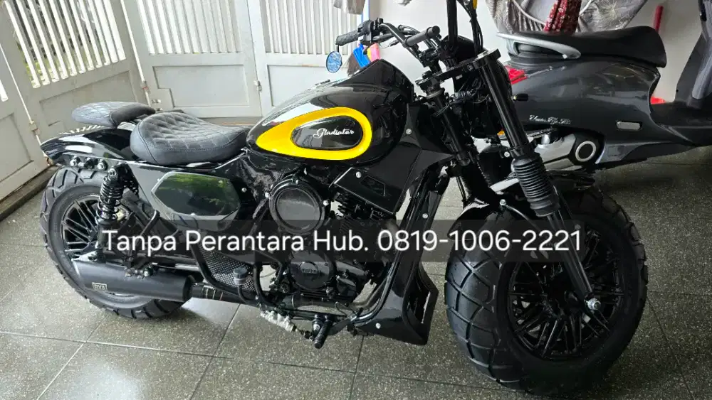 Motor Custome Bobber Gladiator RS, Ban Gambot Sangar.