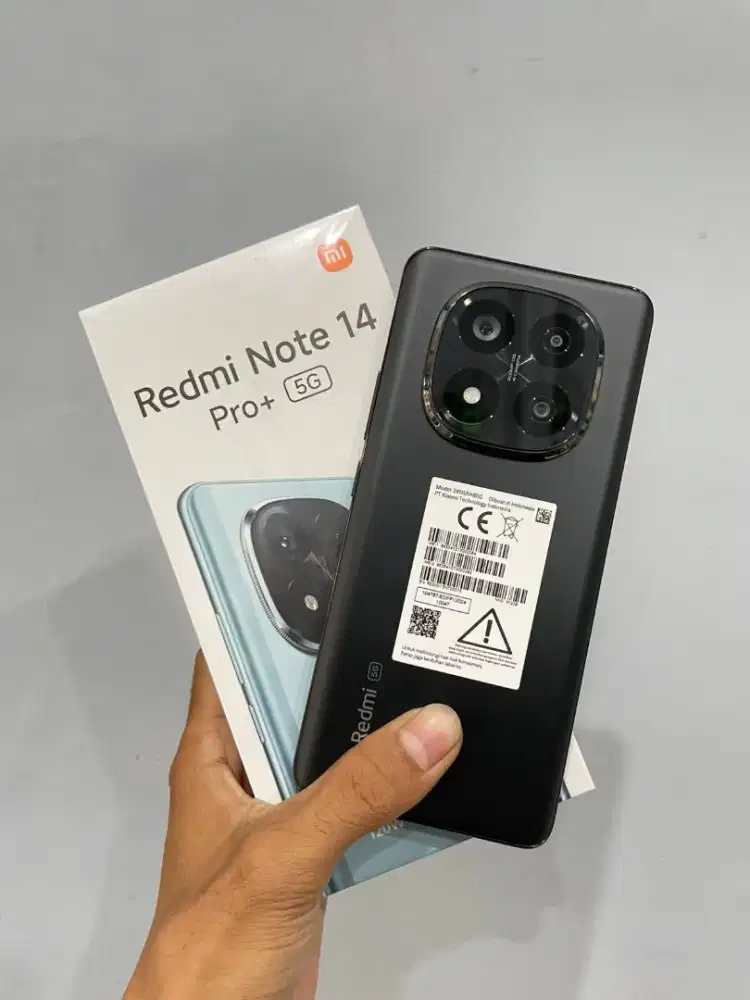 REDMI NOTE 14 PRO+ 12/512 WARNA HITAM LENGKAP SECOND
