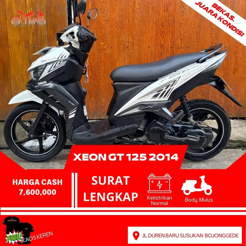 XEON GT 125 TAHUN 2014 SURAT LENGKAP MESIN ADEM TERMURAH SIAP PAKAI