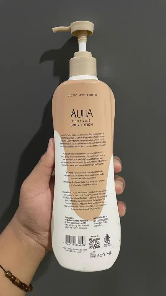 aulia body lotion expired 2028 penuh