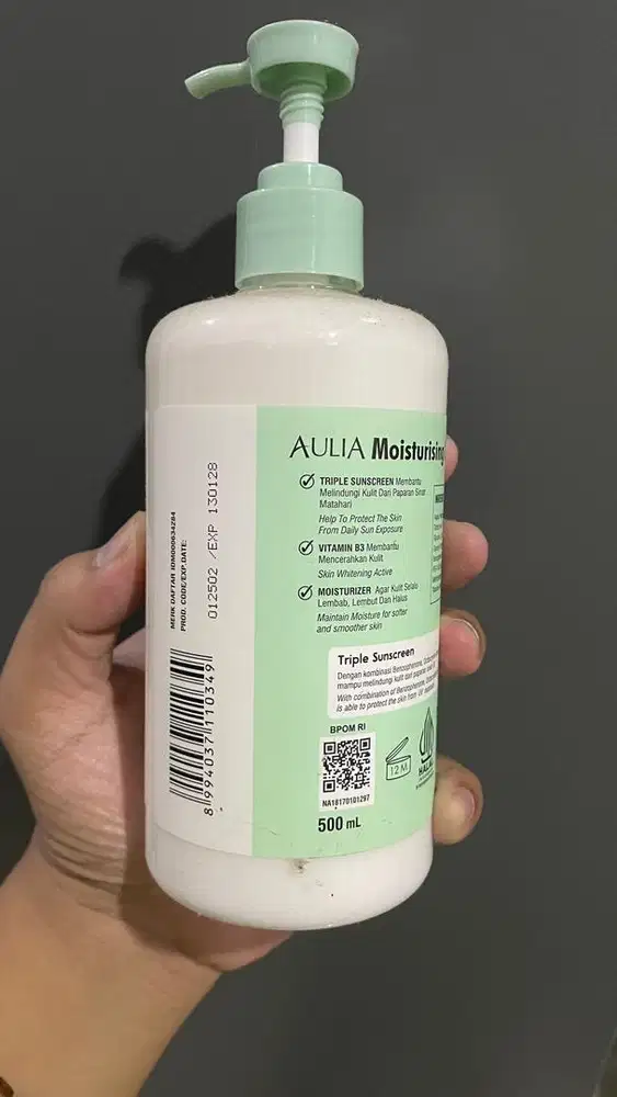 aulia moisturizer expired 2028 penuh
